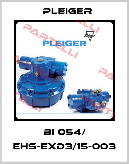 BI 054/ EHS-EXD3/15-003 Pleiger