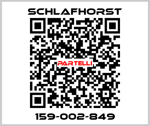 159-002-849 Schlafhorst