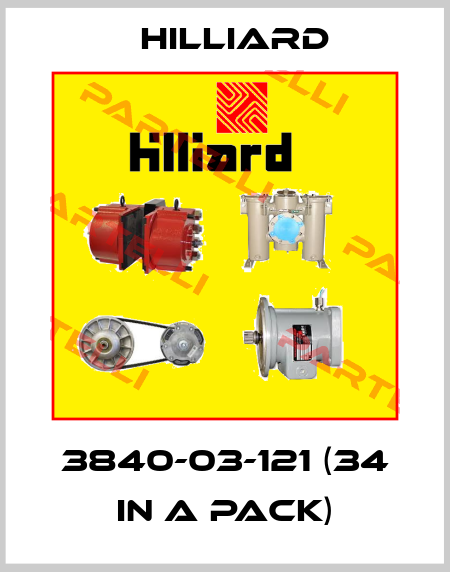 3840-03-121 (34 in a pack) Hilliard
