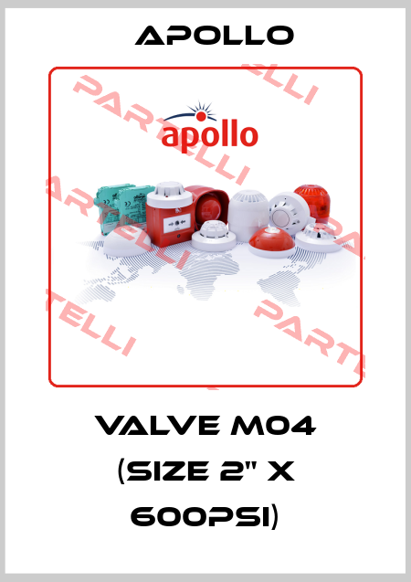 Valve M04 (size 2" x 600psi) Apollo