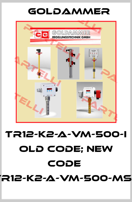 TR12-K2-A-VM-500-I old code; new code  TR12-K2-A-VM-500-MS-I Goldammer