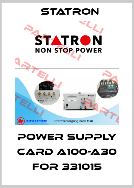 Power Supply Card A100-A30 for 331015 Statron