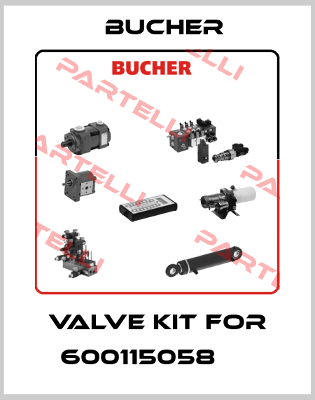 valve kit for 	600115058 ОЕМ Bucher