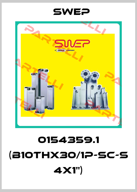 0154359.1 (B10THx30/1P-SC-S 4x1") Swep