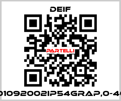 296101092002IP54GRAP,0-40VDC Deif