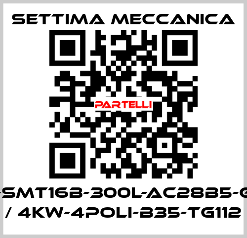 GR55-SMT16B-300L-AC28B5-G-S2-T / 4Kw-4Poli-B35-TG112 Settima Meccanica