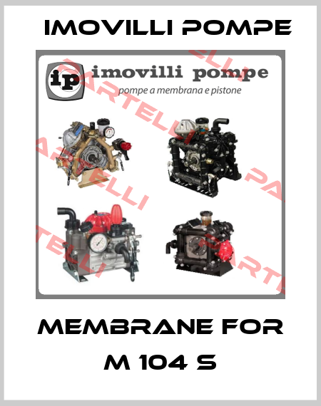 Membrane for M 104 S Imovilli pompe