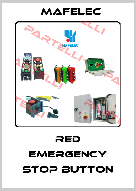 red emergency stop button mafelec
