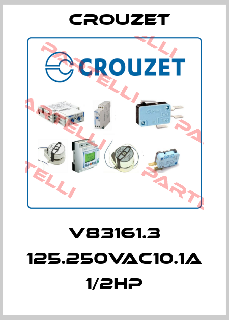 V83161.3 125.250VAC10.1A 1/2HP Crouzet