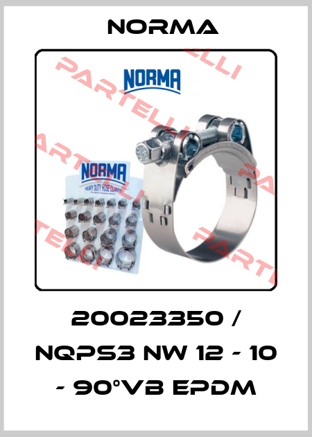 20023350 / NQPS3 NW 12 - 10 - 90°VB EPDM Norma