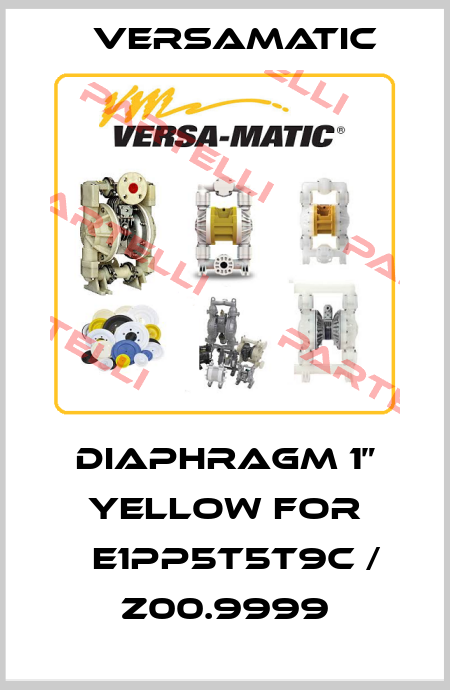 DIAPHRAGM 1” YELLOW for 	E1PP5T5T9C / Z00.9999 VersaMatic