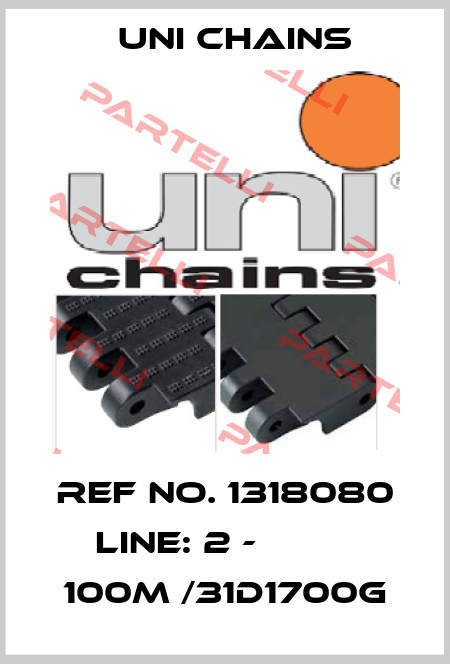 Ref No. 1318080 Line: 2 -          100M /31D1700G Uni Chains