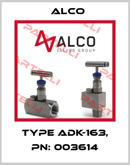 Type ADK-163, PN: 003614 Alco