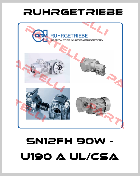 SN12FH 90W - U190 A UL/CSA Ruhrgetriebe