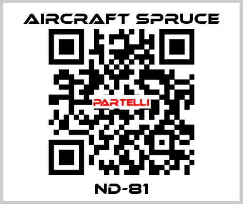 ND-81 Aircraft Spruce