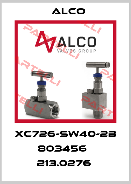 XC726-SW40-2B 803456   213.0276  Alco