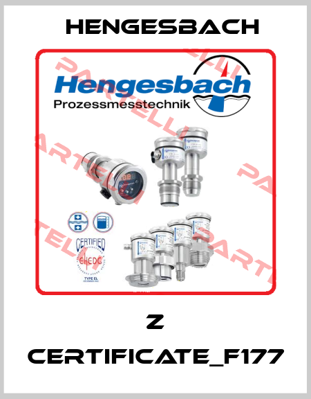 Z certificate_F177 Hengesbach