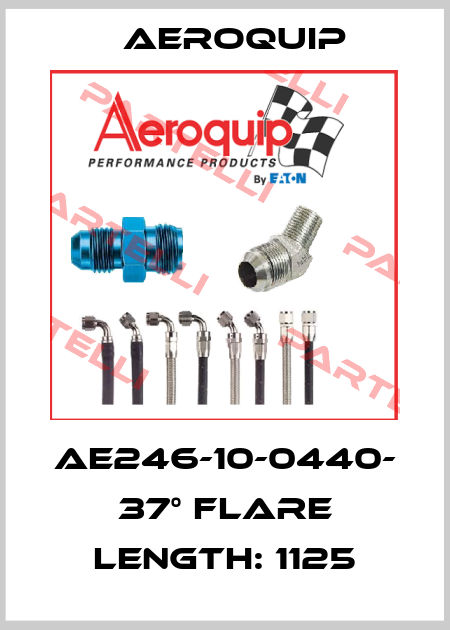 AE246-10-0440-  37° Flare Length: 1125 Aeroquip