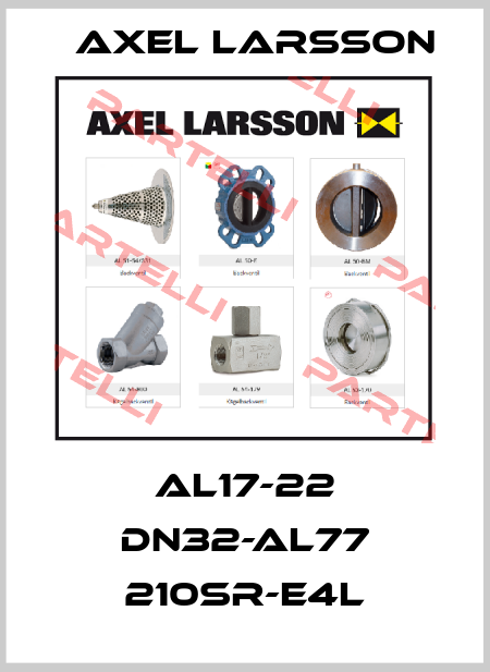 AL17-22 DN32-AL77 210SR-E4L AXEL LARSSON