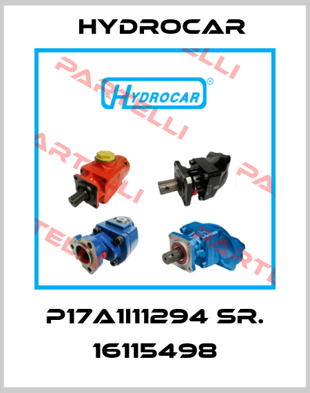 P17A1I11294 Sr. 16115498 Hydrocar