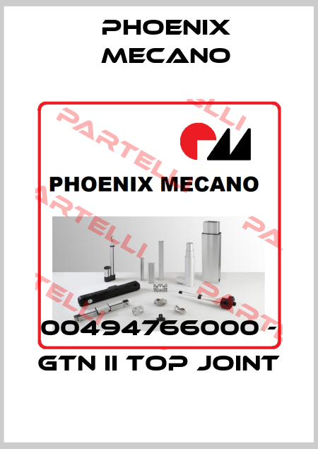 00494766000 - GTN II top joint Phoenix Mecano