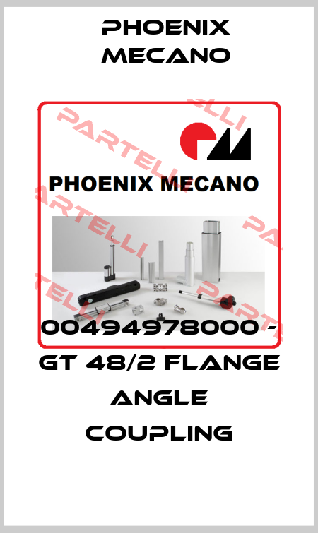 00494978000 - GT 48/2 Flange angle coupling Phoenix Mecano