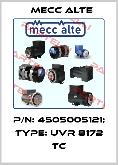P/N: 4505005121; Type: UVR 8172 TC Mecc Alte