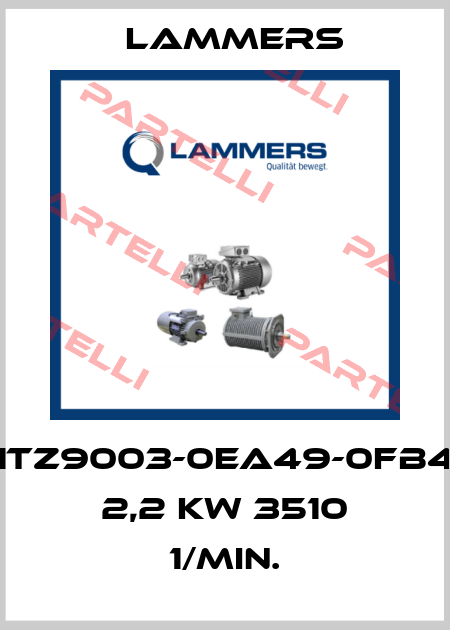 1TZ9003-0EA49-0FB4 2,2 kW 3510 1/min. Lammers