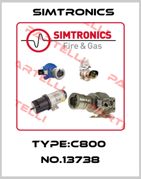 Type:C800  No.13738 Simtronics