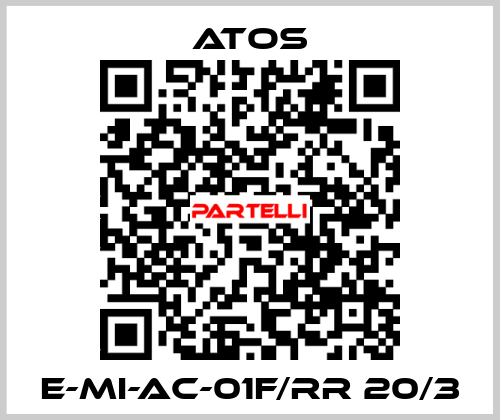 E-MI-AC-01F/RR 20/3 Atos