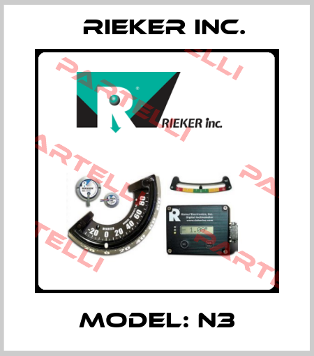 MODEL: N3 Rieker Inc.