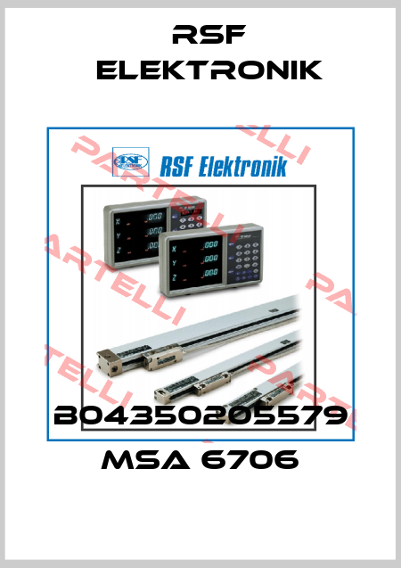B04350205579 MSA 6706 Rsf Elektronik