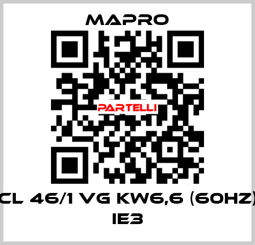 CL 46/1 VG kW6,6 (60Hz) IE3 Mapro