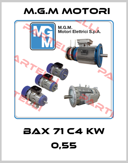 BAX 71 C4 kw 0,55 M.G.M MOTORI