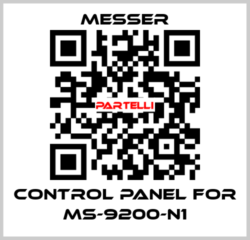 control Panel for Ms-9200-N1 Messer