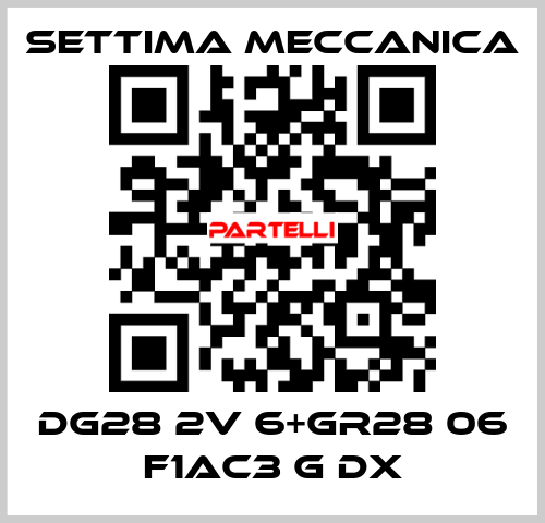 DG28 2V 6+GR28 06 F1AC3 G DX Settima Meccanica