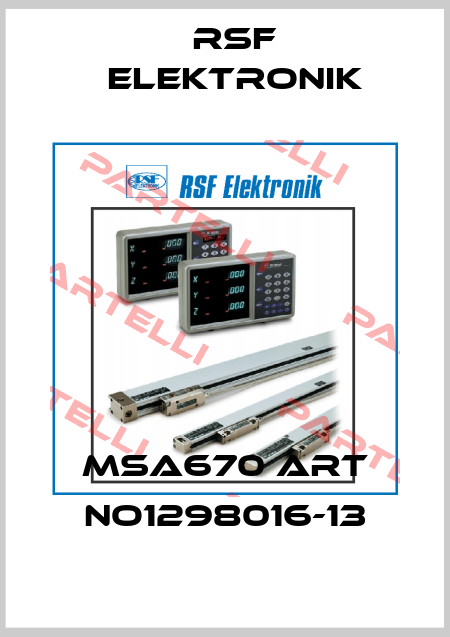 MSA670 art no1298016-13 Rsf Elektronik