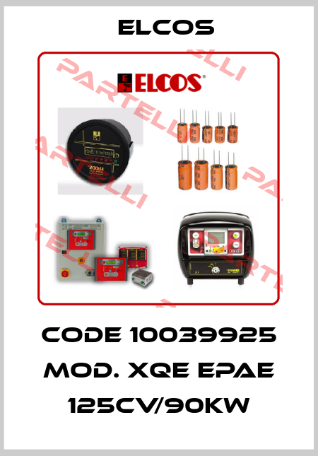 Code 10039925 Mod. XQE EPAE 125CV/90KW Elcos