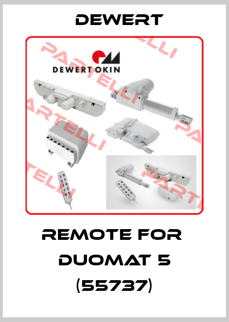 Remote for  Duomat 5 (55737) DEWERT
