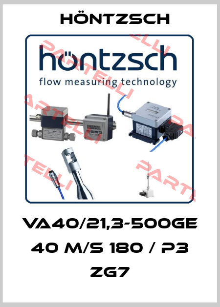 VA40/21,3-500GE 40 m/s 180 / p3 ZG7 Höntzsch