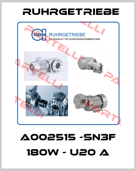 A002515 -SN3F 180W - U20 A Ruhrgetriebe