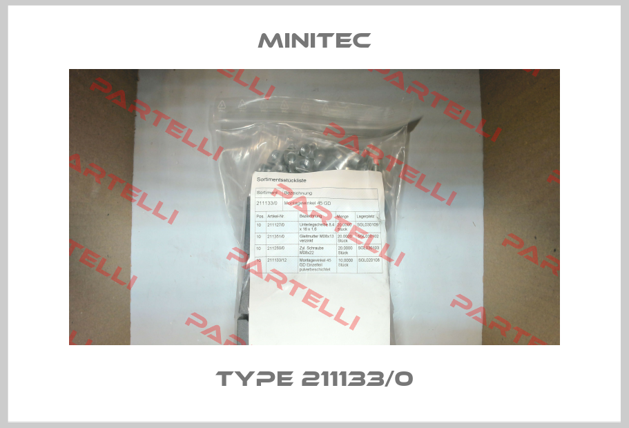 Type 211133/0 Minitec