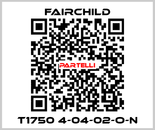 T1750 4-04-02-O-N Fairchild