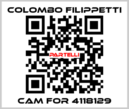 Cam for 4118129 Colombo Filippetti
