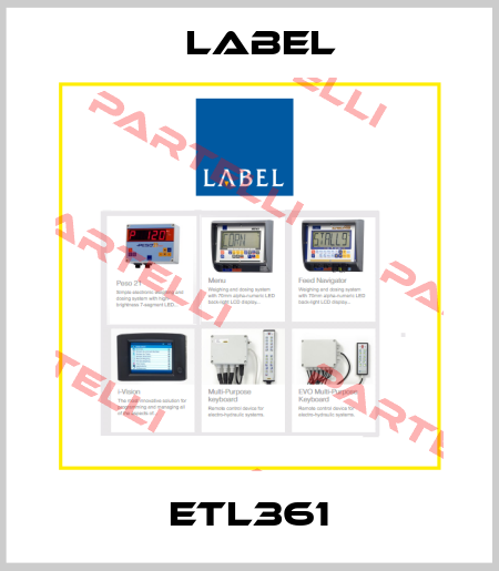 ETL361 Label