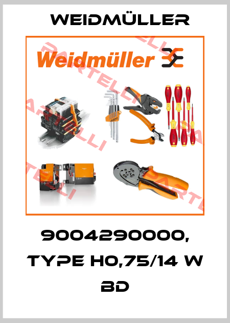 9004290000, type H0,75/14 W BD Weidmüller