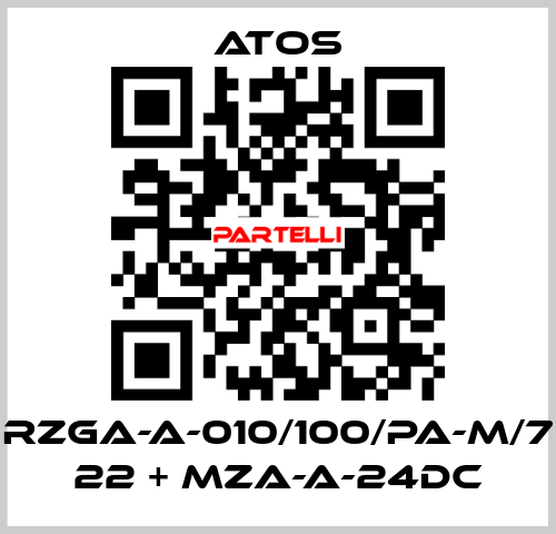 RZGA-A-010/100/PA-M/7 22 + MZA-A-24DC Atos