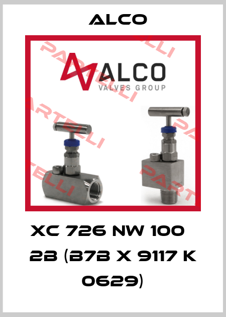 XC 726 NW 100   2B (B7B X 9117 K 0629) Alco