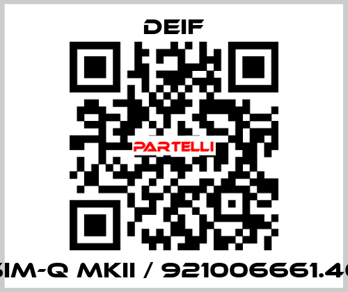 SIM-Q MKII / 921006661.40 Deif