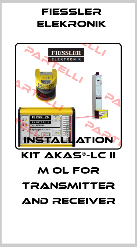 Installation kit AKAS®-LC II M oL for transmitter and receiver Fiessler Elekronik